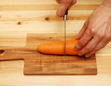 step1：にんじんの切り方
