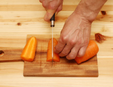step2：にんじんの切り方