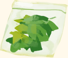 葉野菜の冷凍保存方法